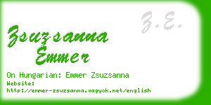 zsuzsanna emmer business card
